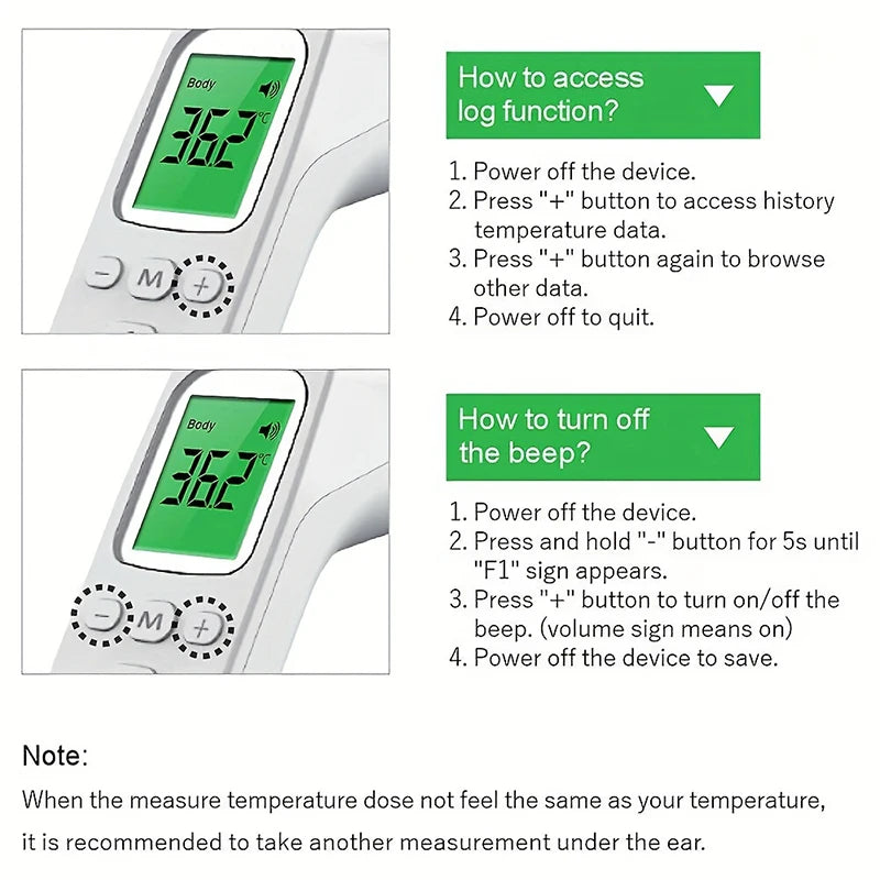 New Household Infrared Forehead Temperature Gun Electronic Thermometer Accurate Finger Clip Type Pulse Oximetry Oximeter