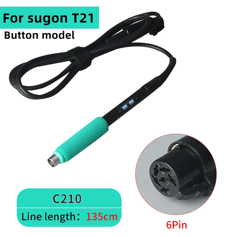SUGON Soldering Station Handle T210/T115/T245/T12 Compatible Original C210 C245 C115 Soldering Tip Welding Tools Replace