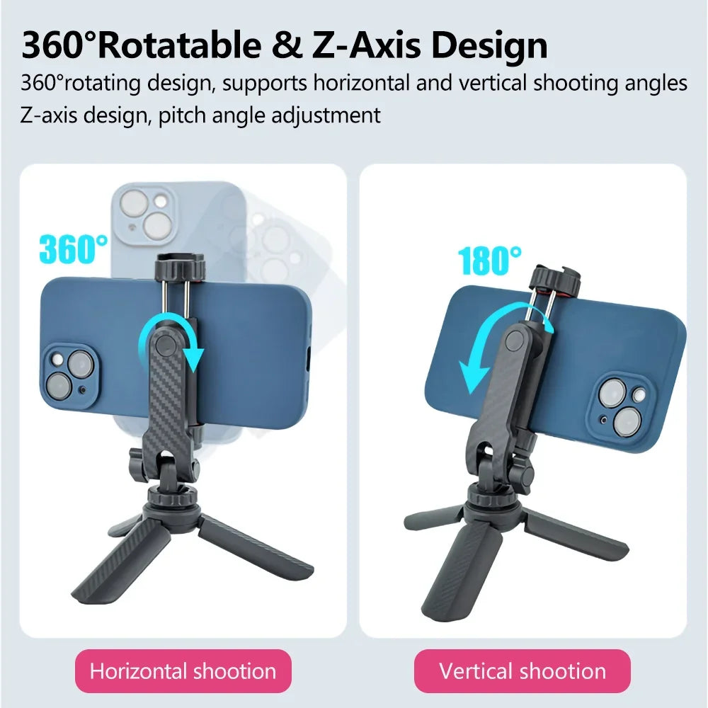 Multi-functional Phone Holder Vertical Shooting Mount DSLR Camera Monitor Mount Tripod Mount Clamp for Smartphone Vlog Shooting