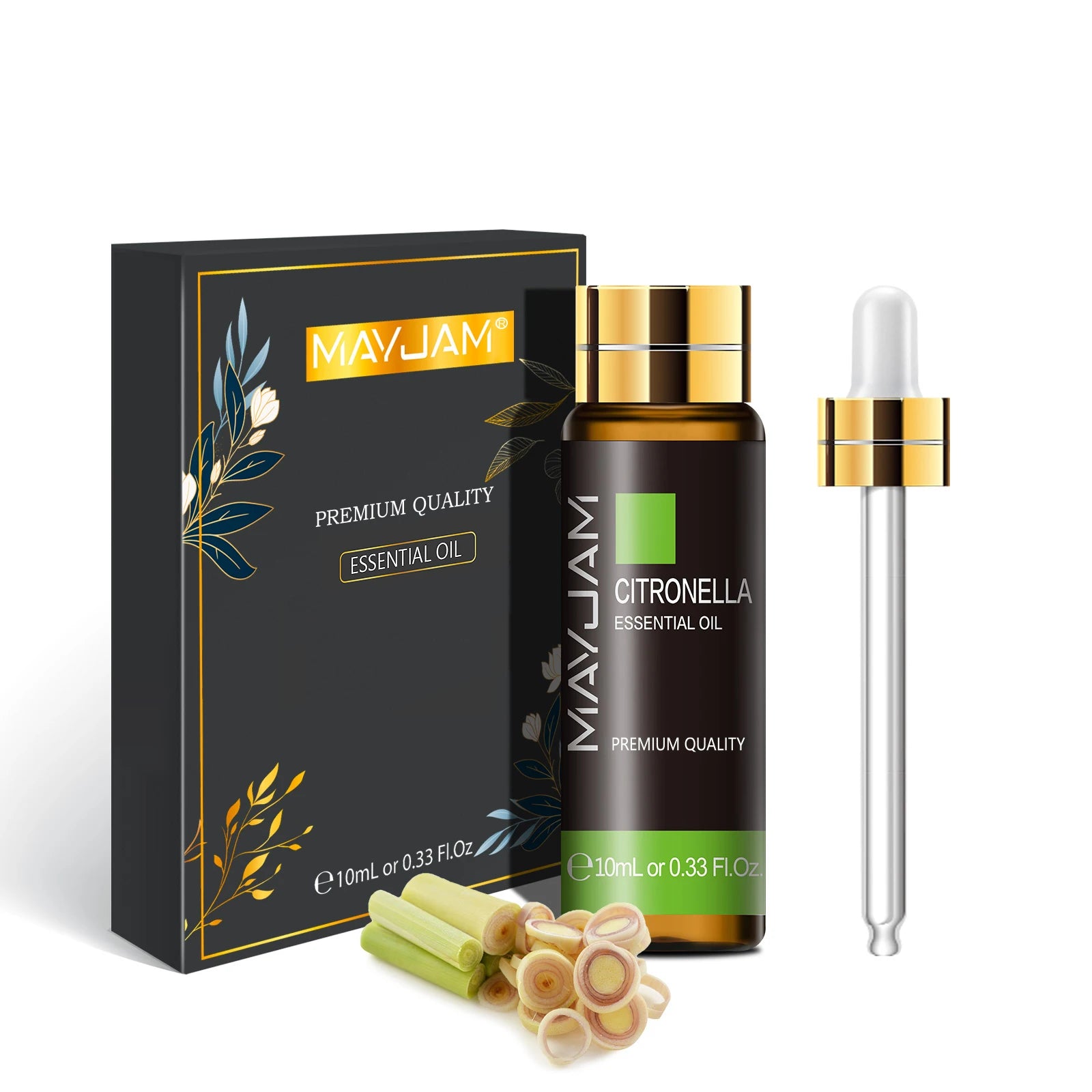 MAYJAM Vanilla Lavender Jasmine Eucalyptus Sweet Orange Patchouli Lemongrass Cinnamon Rosemary Rose Citronella Essential Oil