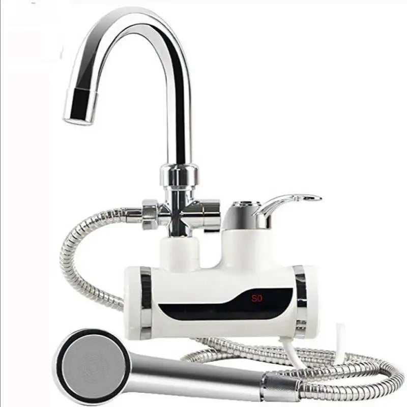3000W Tankless Water Heater Faucet Shower Instant Electric Tap Heating Hot Water for Kitchen and Bathroom