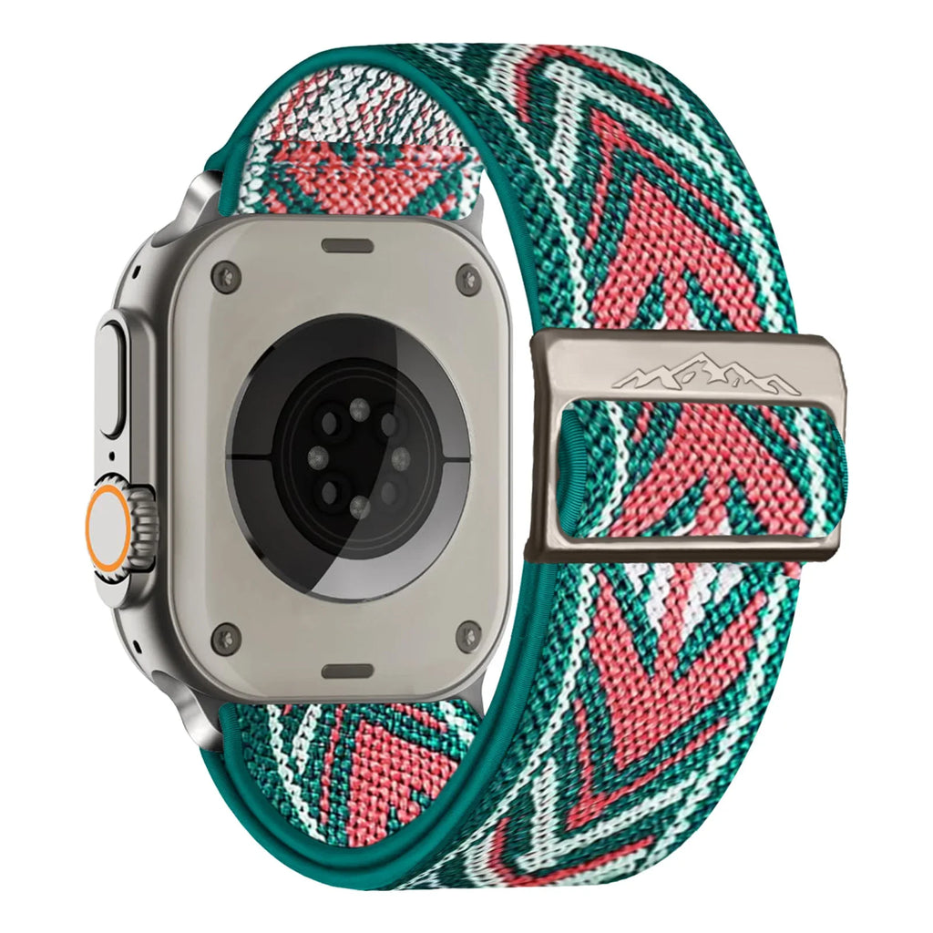 Nylon Strap for Apple Watch Ultra 2 Band 49mm 9 8 7 45mm 41mm 44mm 40mm 42mm Braided Elastic Bracelet for IWatch Series 6 SE 5 4