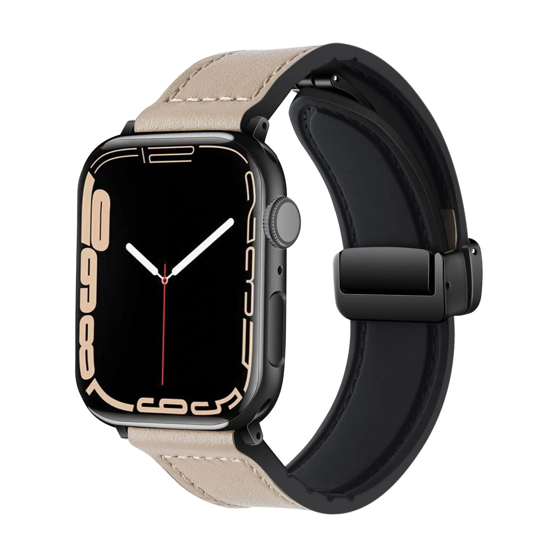 Strap for Apple watch band 45mm 44mm 40mm 42 41mm Ultra 49mm Genuine Leather+Silicone bracelet correa iWatch series 9 8 7 6 5SE