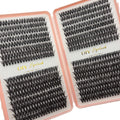Individual Lashes 10-14mm 640pcs Cluster Lashes Natural Look Mixed Tray DIY Eyelash Extension Volume Clusters Eyelashes