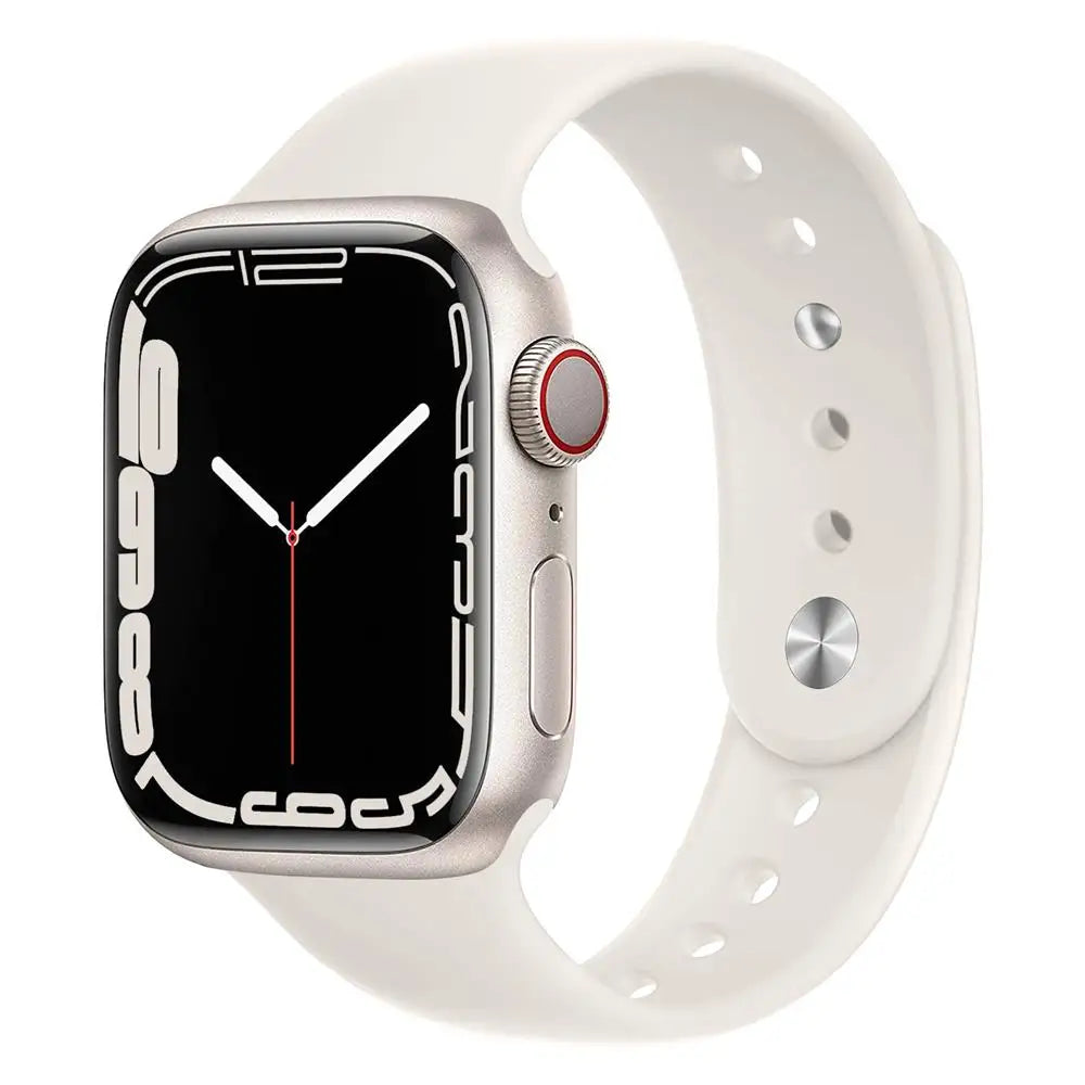 Silicone For Apple Watch Band 44mm 40mm 45mm 41mm 42mm 38mm 49mm 41 44 45 mm Bracelet IWatch Series 7 6 5 4 3 SE 8 Ultra Strap