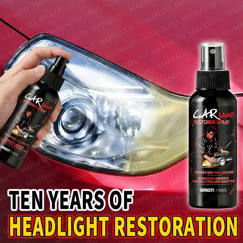 Car Headlight Restoration Polishing - Headlamp Scratch Remover Repair Cleaner Paste Remove Oxidation Headlight Polish Spray