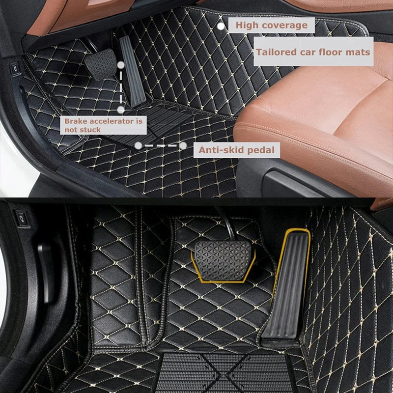 Accessories Auto Leather Carpet Pads for Toyota Rav4 2001 2002 2003 2004 2005 Custom Car Floor Mats Vehicle Foot Mat Rugs
