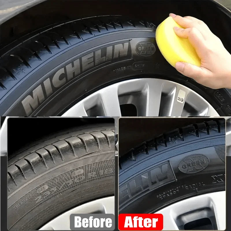 Black Coating Paste for Plastic and Rubber Repair-General Motors Tire Interior Repair Wax, Multi-Purpose Car Care,Lasting Polish