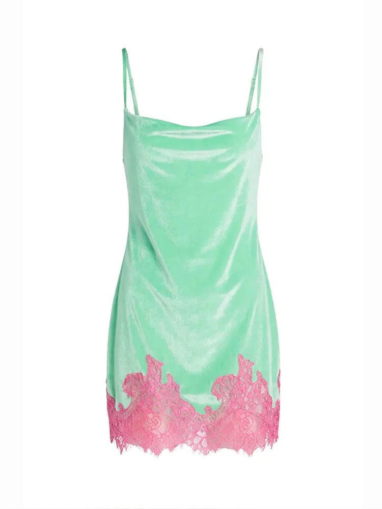 Sexy Sequined Women's Dress Sleeveless V-Neck Sling Loose Lady Mini Dresses 2026 Summer Autumn Chic Female Vacation Robe