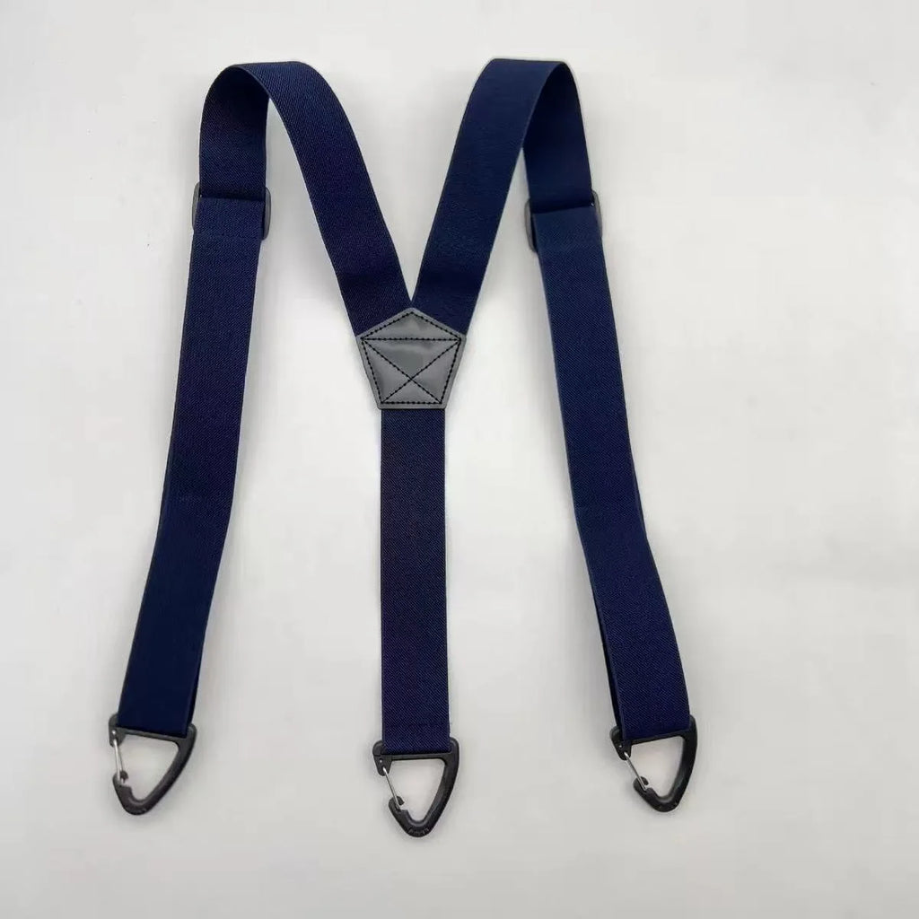 Stylish and Minimalist Adult Tactical Men’s Suspenders 4-Clip Stretch Suspenders with Triangle Buckles Workwear-Style Suspenders