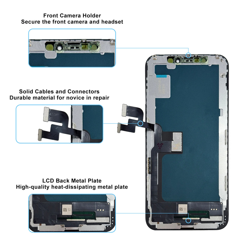 OLED X LCD For iPhone 14 15 Pro Max Display 16 16 Pro 17 17 Pro Max 3D Touch Digitizer Incell For iPhone 11 12 13ProMax Screen