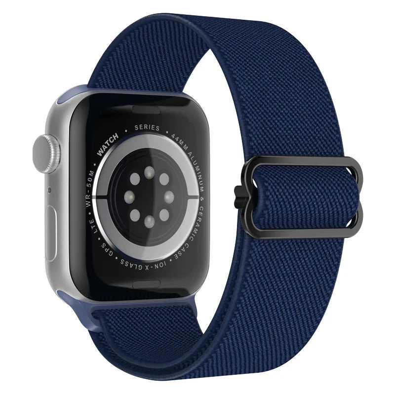 Scrunchie Strap for Apple watch Ultra 49mm band 45mm 44/46mm 41mm Adjustable Nylon Loop bracelet iWatch serie se 6 7 8 9 10 11
