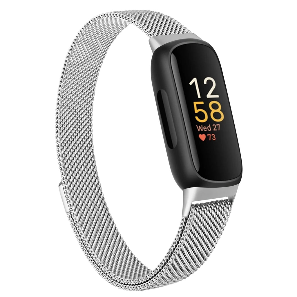 Metal Magnetic Loop Strap For Fitbit Inspire 3 Band Stainless Steel Watchband Bracelet For Fitbit Inspire 3 Strap Wristband