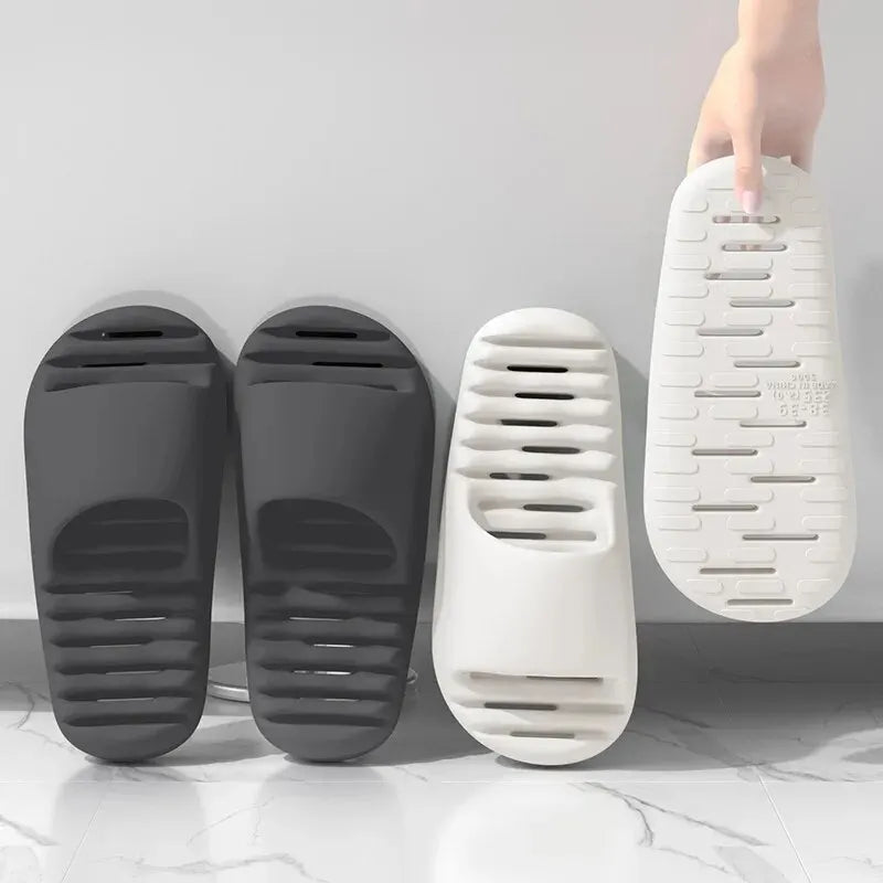 Women's Summer New Home Bathroom Couple Shower Slippers with Water Leakage, Quick Drying, Non Slip Slippers ZYT2425