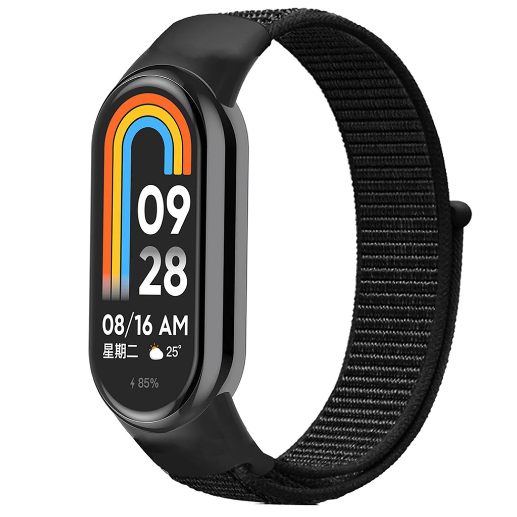 Nylon Loop for xiaomi Mi Band 10 9 8 Straps SmartWatch Wristband Correa Replacement Sport Pulsera for Miband 7 6 5 4 3 Bracelet