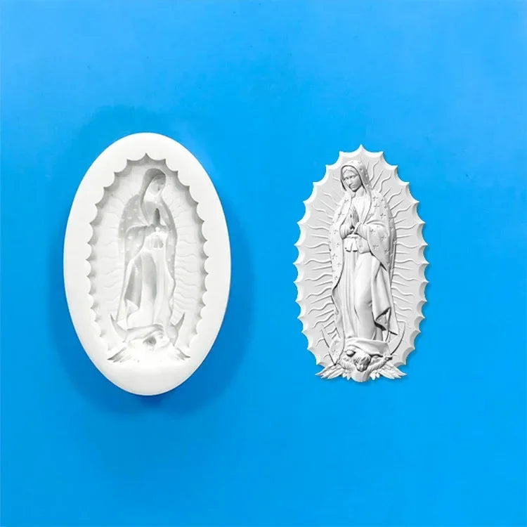 Angel Relief Pendant Silicone Mold Greek Wax Goddess Retro Cake Decoration Accessories Fondant Cake Mold Plaster Resin Molds