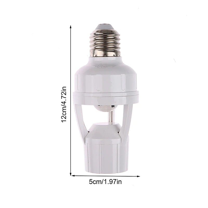 Smart E27 PIR Motion Sensor Light Switch 110V 220V Detector Base Lamp Holder Lux Time Delay Adjust Control Bulb Socket 1pc