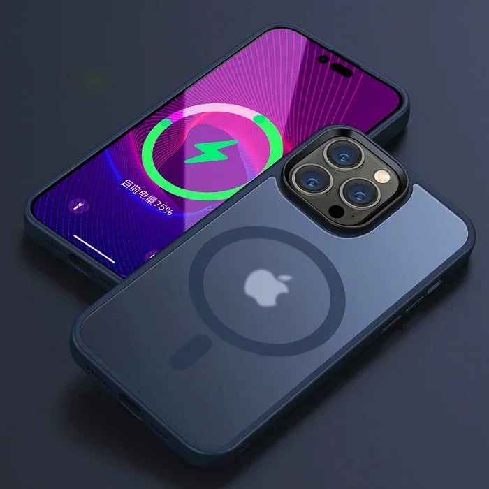 Matte Translucent Frosted Case For IPhone 18 16 15 14 13 11 12 17 Pro Max Plus Magnetic Case For Magsafe Wireless Charging Cover