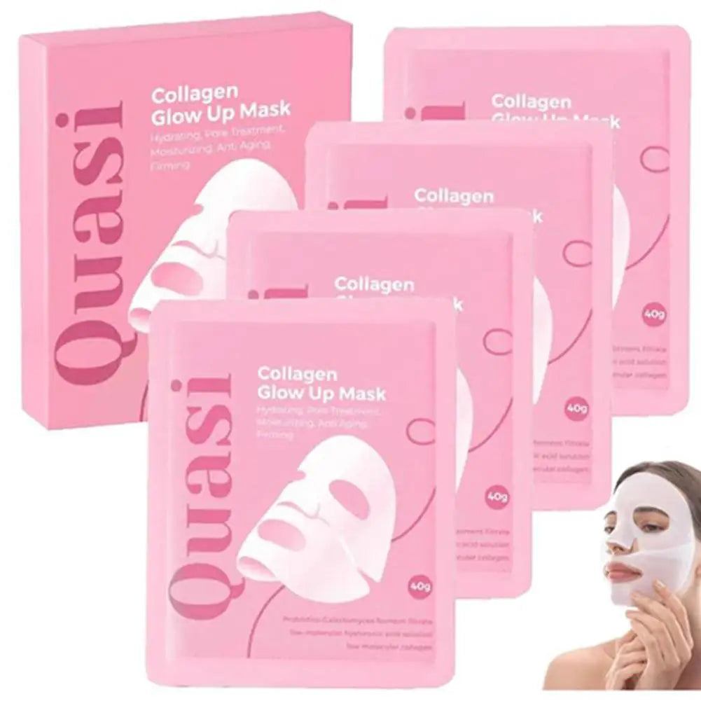 Quasi-biological Korean Collagen Hydrogel Mask Overnight Deep Hydration Firming Brightening Pore Minimizing Elasticity Face Care
