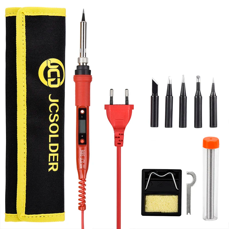 JCD Soldering Iron 908 Series 60W/80W Multi-function Button Adjustable Temperature 110V/220V LCD Digital Display Welding Tools