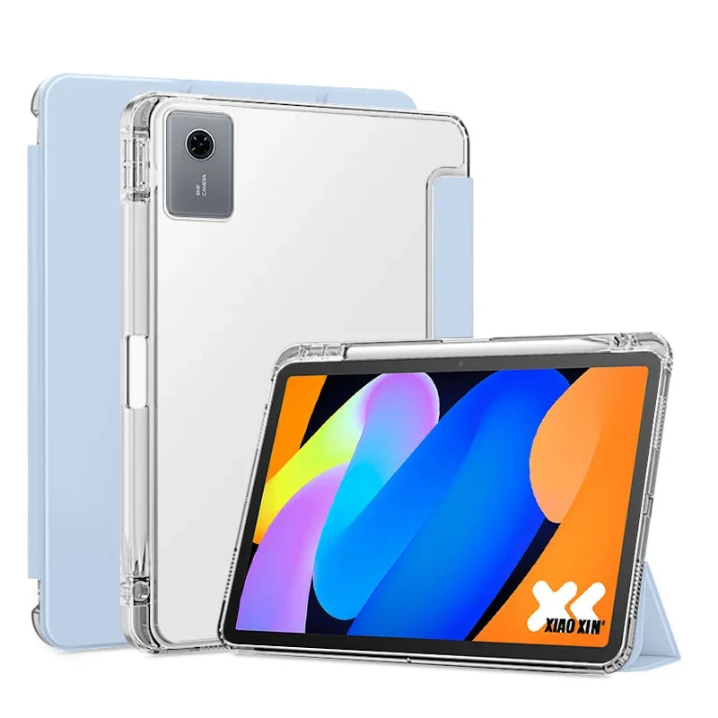 For Lenovo Idea Tab 11 Case with Pencil Holder Folding Soft Back Stand Tablet Case For Lenovo Idea Tab Tablet 11 tb336fu tb336zu