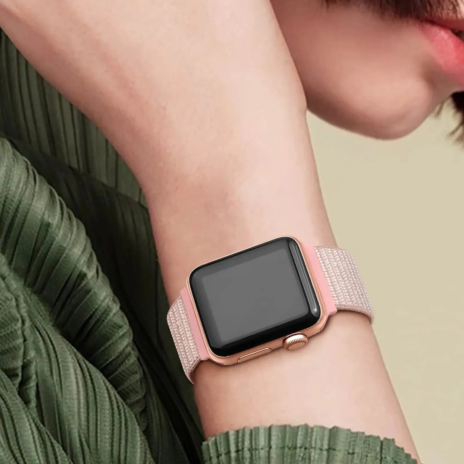 2 Packs Nylon Bands Compatible with Apple Watch 38mm 40mm 41mm 42mm 44mm 45mm 49mm for IWatch Series 9/8/7/6/5/4/3/2