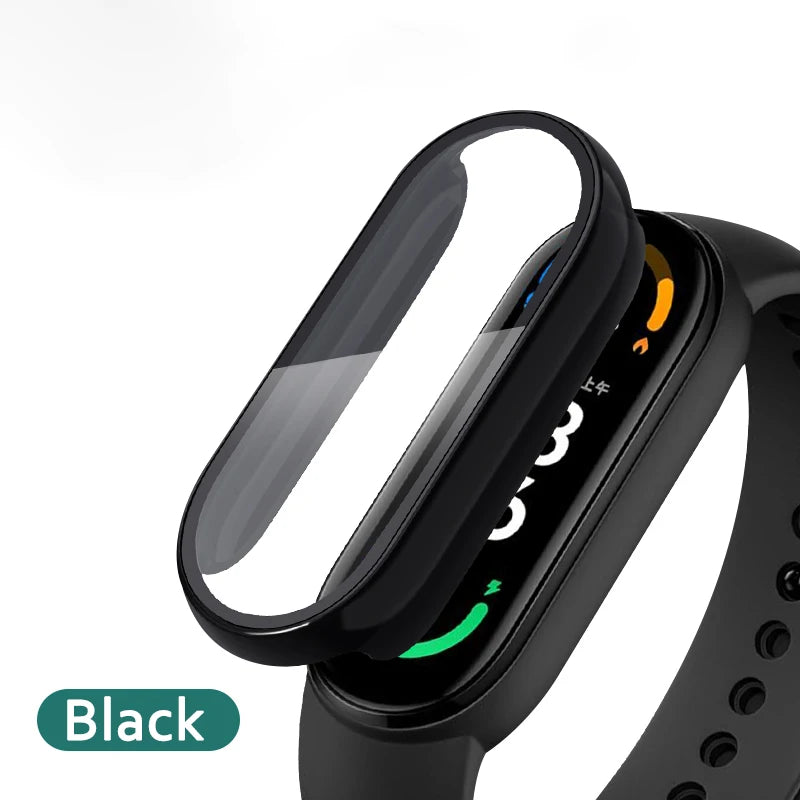 2in1 Case Screen Protector for Xiaomi Mi Band 10 9 8 7 6 5 4 3 Case+Film Full Coverage Protective Cover for Miband 6 7 band 5