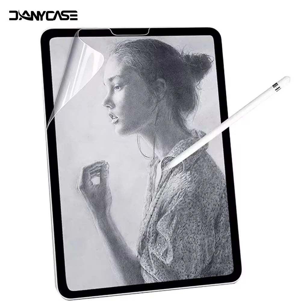 2pcs for iPad Air 2024 Pro 11/13 M4 Screen Protector Film  Paper Feel Matte PET Painting for iPad 7th 8th 9th 10th Generation
