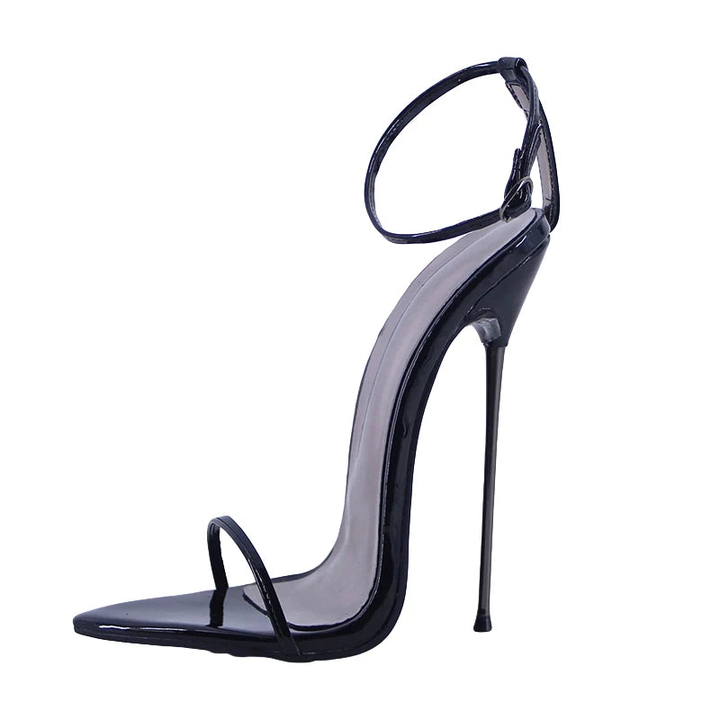 Wonderheel Summer Extreme Ultra Thin Heel 16cm Stiletto Heel Sexy Pointed Toe Ankle Straps Slim High Heels Sandals In Stock