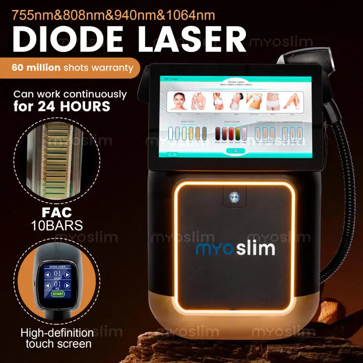 5000W FAC Professional Four-Wave 808 Diode Permanent Painless Hair Removal  Tattoo Removal Device