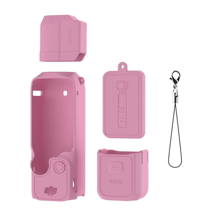 Case for DJI OSMO Pocket 4 Pro 4 3 Silicone Protective Cover Anti-Scratch Lens Cap Protector for Pocket4 Case Shell Accessories