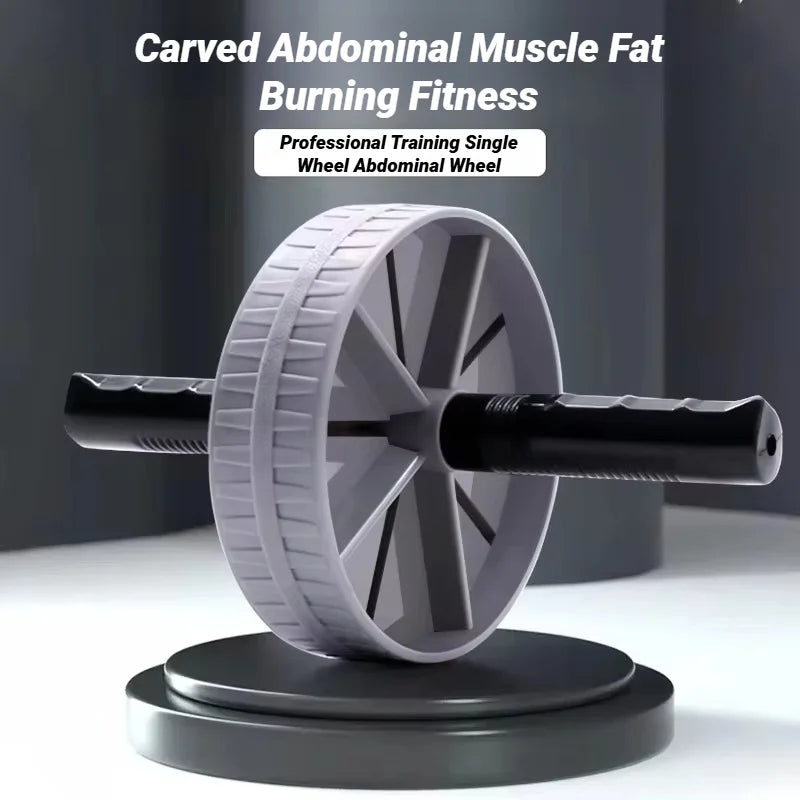 1Pcs Abdominal Wheel Strong Load Bearing Non-slip Roller Strengthen Muscle Exercise Equipment Fitness Training Home Use Silent