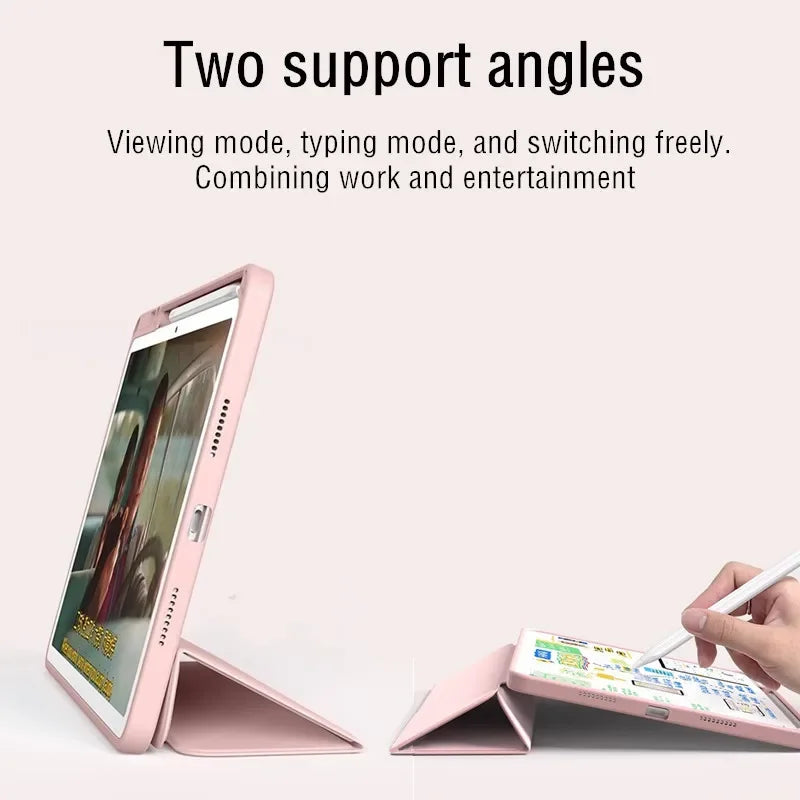 Clear Acrylic Case For Huawei Matepad Air 11.5 2023 11 10.4 Pro 11 10.8 Pencil Holder Cover For Honor Pad V6 V7 10.4 Inch Cases