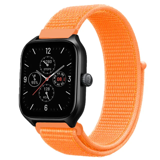 20mm 22mm Nylon Loop Strap for Amazfit GTR 47mm/GTR4 3 Pro/GTS 4 mini/3 Bracelet for Amazfit Balance 3 2/bip 5 6 Max/Stratos 2 3