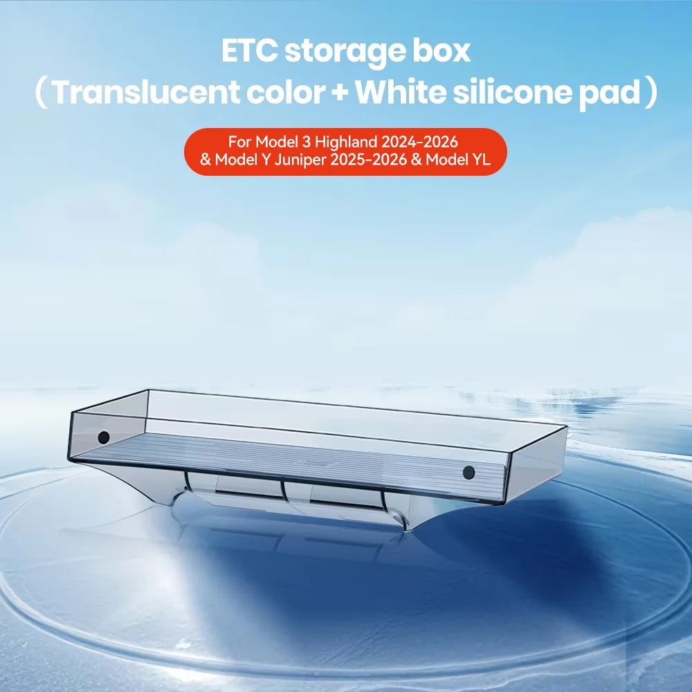 Magnetic Under Screen Storage Box for Tesla - YZ Foldable Tray Accessory for Highland Model 3 & Juniper Model Y ETC Organizer