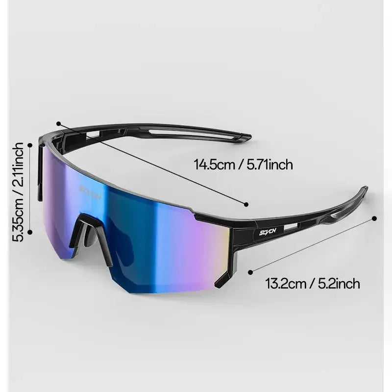SCVCN Fashion Cycling Glasses Bike Baseball Sunglasses for Men UV400 Sports MTB Outdoor Goggles Bicycle Women Sunglasses Riding