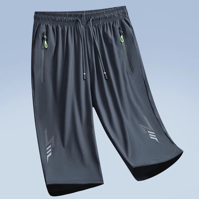 Summer Thin Jogging Men's Shorts Quick Dry Shorts Men's Fitness Sports Short Pants Loose Breathable Board Shorts Male XL-XXXL