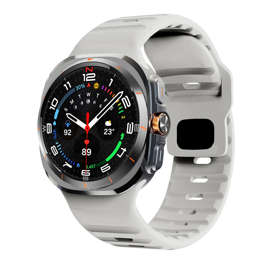 For Samsung Galaxy Watch 7 Ultra Strap 47mm Accessories correa Sport Silicone Bracelet For Samsung Galaxy Watch ultra band 47 mm