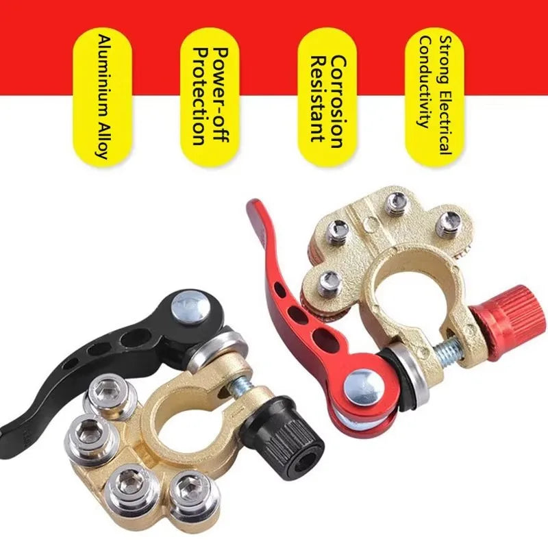 1 pair/2 pieces 12V 24V car battery terminals, quick-disconnect car wiring harness connectors, wire and cable cut-off connectors, car accessories