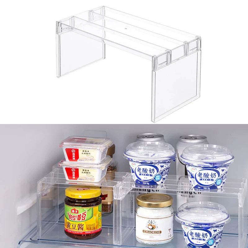 Clear Refrigerator Organizer Rack – Single or 2-Piece