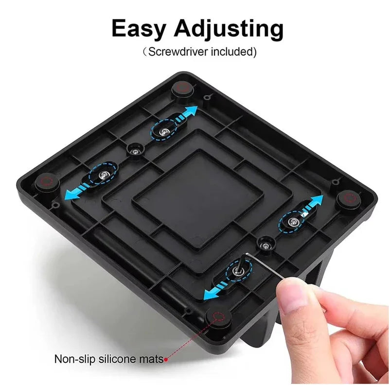 4 in 1 Vertical Laptop Stand Adjustable Width Space Saving Desktop Notebook Holder – Universal Vertical Dock for MacBook Surface