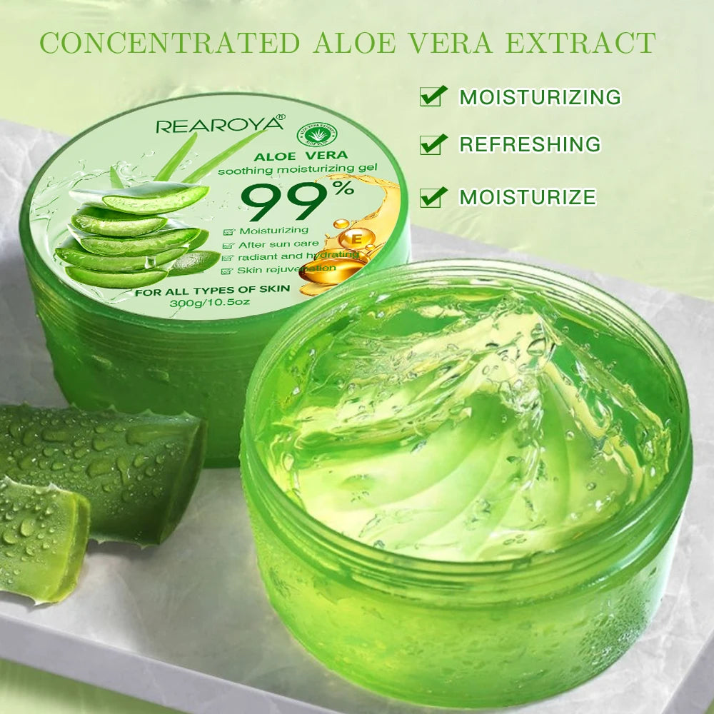 99% Aloe Vera Moisturizing Gel Creams Refreshing Non Sticky Facial Wash Free Deep Nourishing Maintain Skin Face Care