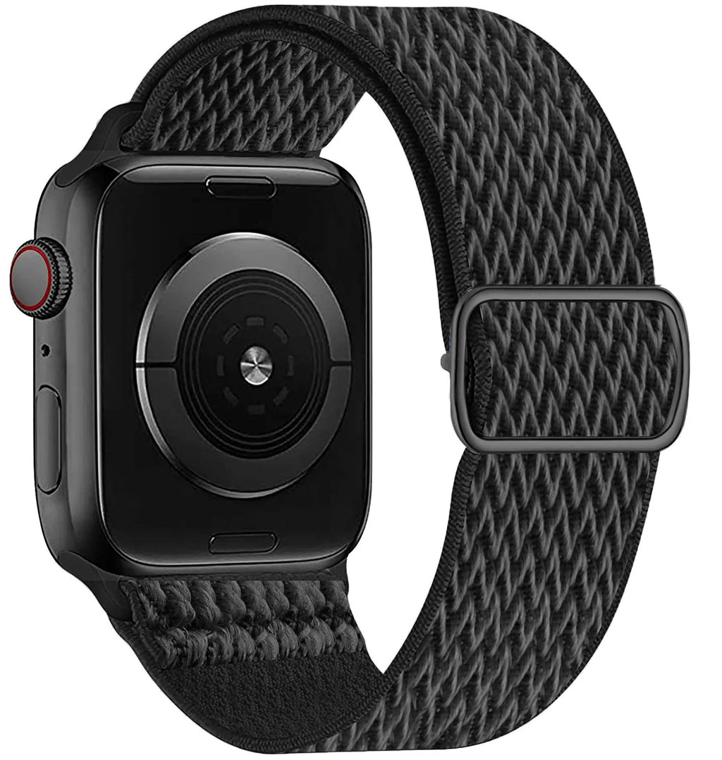 Scrunchie Strap for Apple Watch Band 45mm 44mm 40mm 41mm Adjustable Nylon Bracelet iWatch Series Ultra 3 4 5 SE 6 7 8 9 10 11