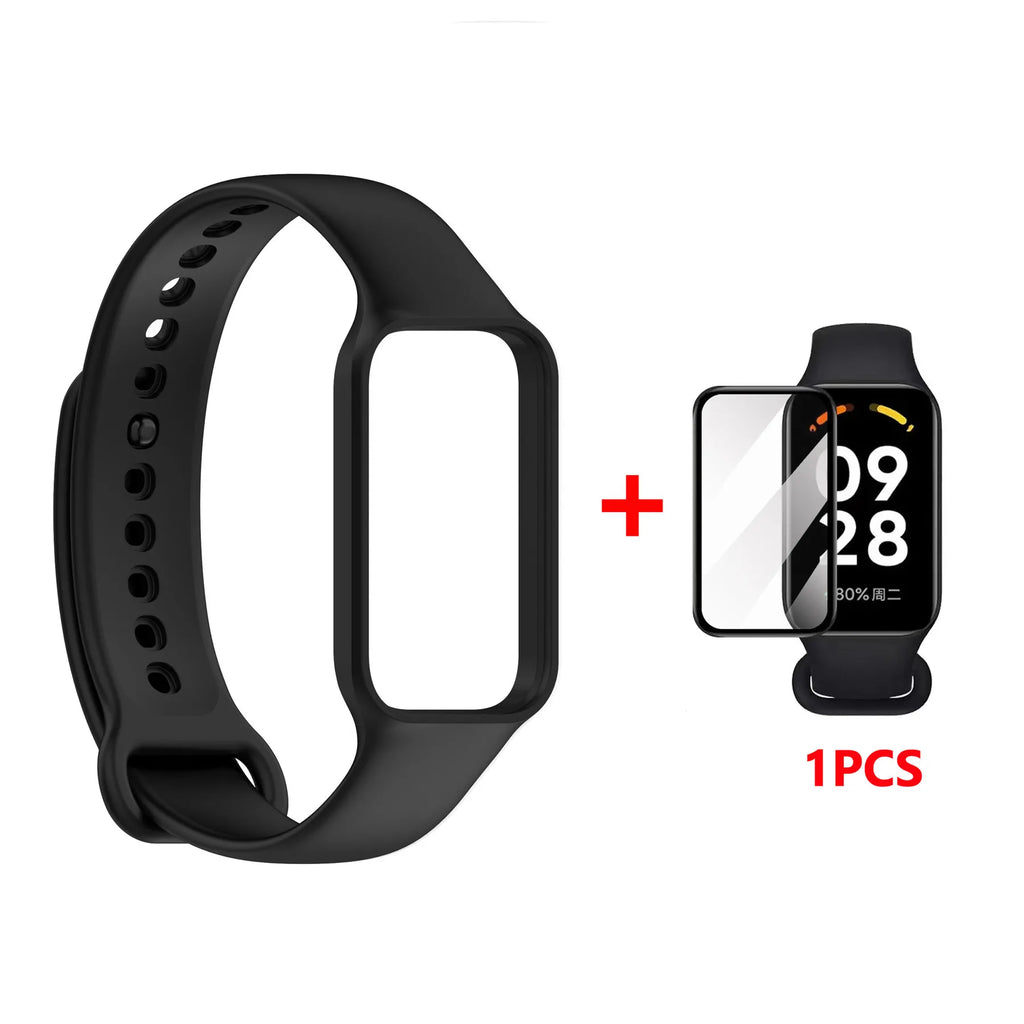 Replacement Strap For Redmi Smart Band 2 Silicone Watchbands Strap For Xiaomi Smart Band 8 Active Strap Bracelet
