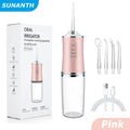 Professional Portable Cordless Water Flosserfor Teeth, Rechargeable Oral Irrigator with 3 Modes & Water Drill, IPX7 Waterproof
