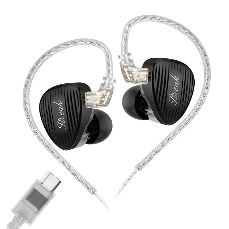 GK Streak Hi-Fi In-Ear Monitors KUN  Dynamic + Micro Planar Dual-Driver Earphones with Detachable Cable GK-KUNTEN Upgraded