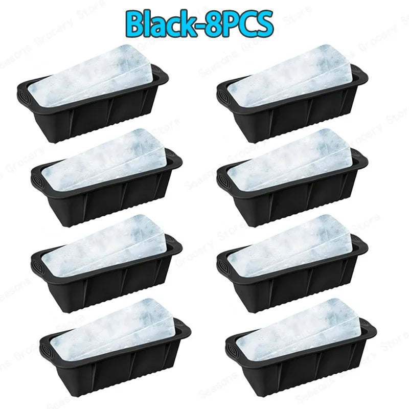 1-10PCS Extra Large Silicone Ice Cube Molds Cold Bath Ice Bucket Making Ice Cubes Cake Baking Molds New Ice Compartment Molds