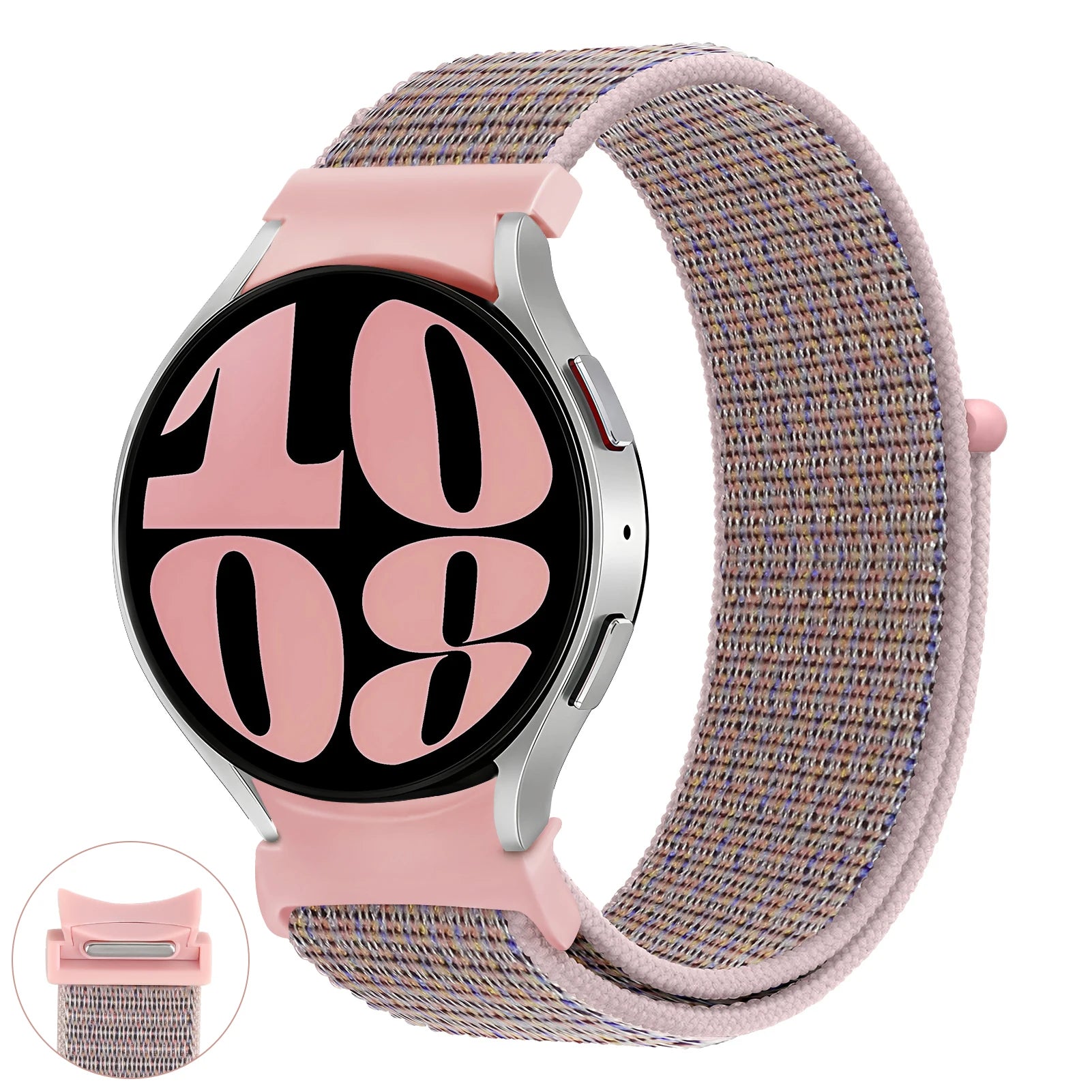 No gaps nylon Band For Samsung Galaxy Watch 6 4 Classic 5 pro 44mm 40mm 47mm 43mm 20mm Sport loop bracelet Galaxy Watch 6 Strap