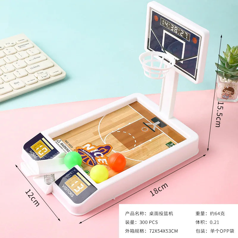 New Shooting Game Machine Mini Basketball Rack Shooting Machine Interaction Indoor Leisure Educational Adult Party Toy