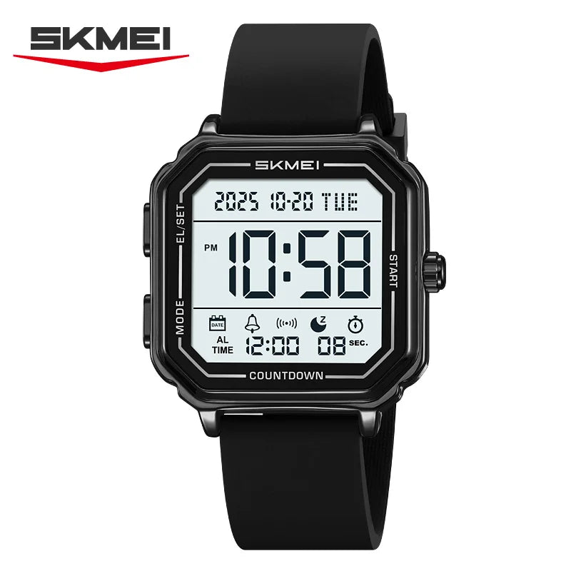 SKMEI 2559 Sport Back Light Display Casual Business Watch for Man Chronograph Digital Wristwatch 2Time Mens Clock Reloj Hom